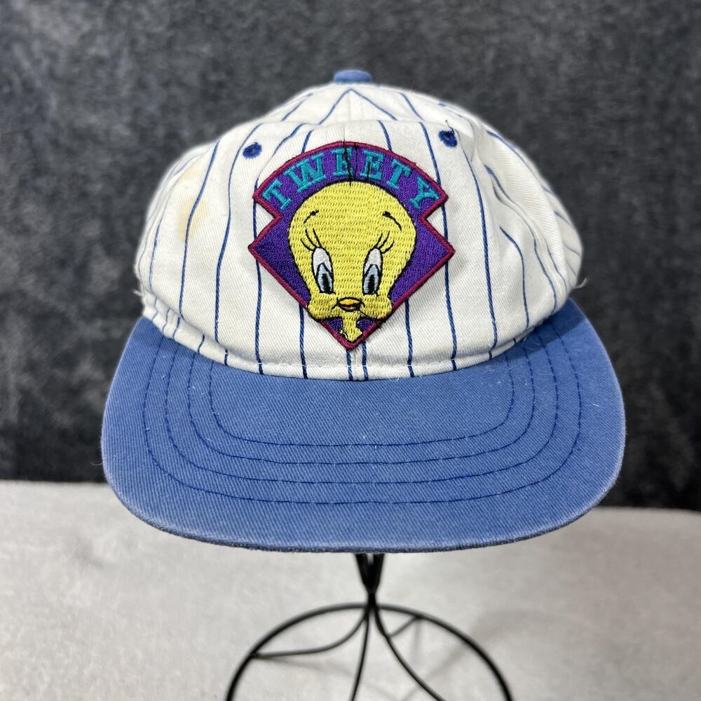 Fresh Caps Tweety Looney Tunes Hat Cap Strap Back Blue Baseball Boys One Size
